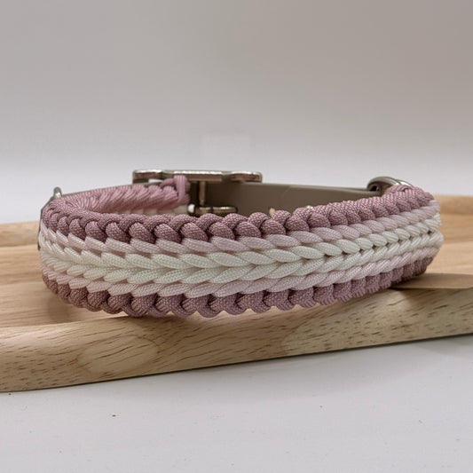 Paracord Halsband Rosa
