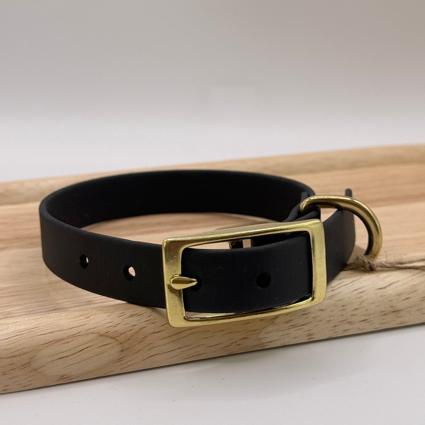 Biothane Halsband Schwarz/Gold