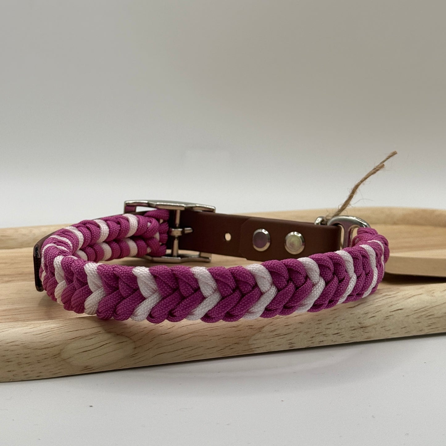 Paracord Halsband Pink
