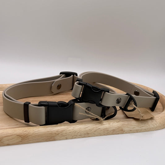 Biothane Halsband Beige