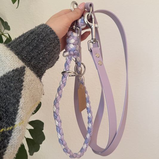 „HandsOff“ Paracord Leine Flieder